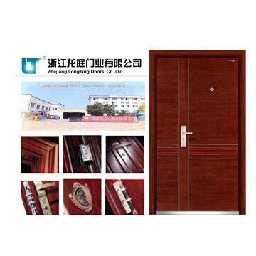 Steel-Wood Armored Door with CE Certificate